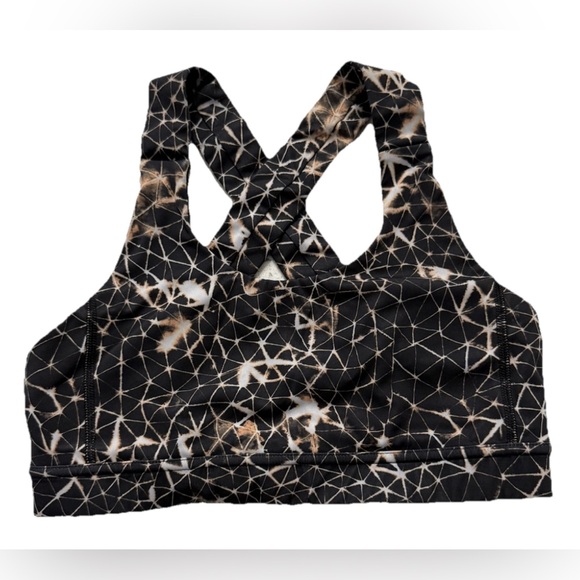 Lululemon All Sports Bra Womens 6 Adjustable Star Crushed Multi / Black - Picture 5 of 12